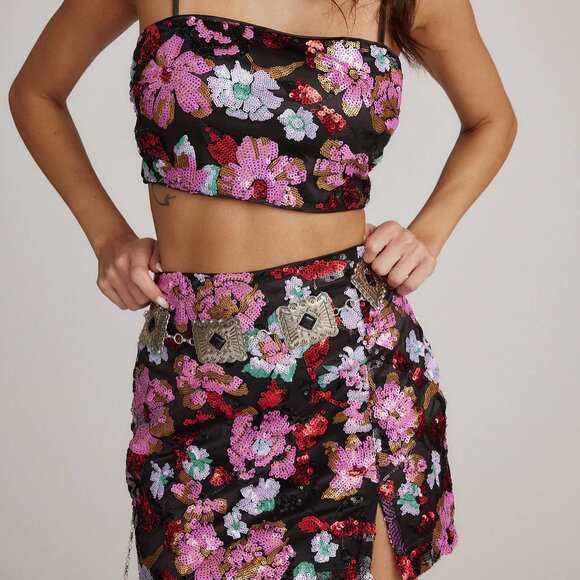 12th Tribe Dynamo Floral Sequin Set - Picture 1 of 14